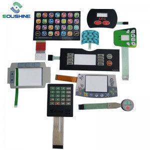 custom made silicone button rubber membrane keypad for currency detector